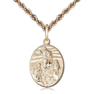 14kt Gold Tranfiguration Medal