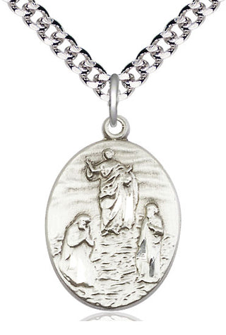 Sterling Silver Tranfiguration Medal Catholic Jewelry
