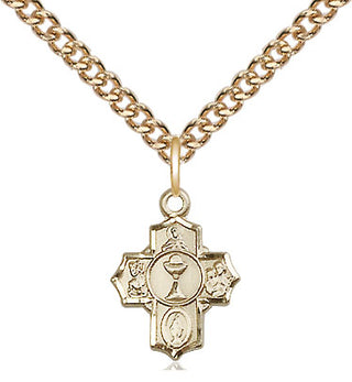 14kt Gold Communion 5-Way Medal
