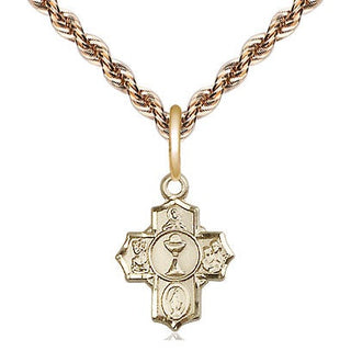 14kt Gold Communion 5-Way Medal