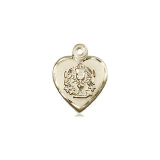 14kt Gold Filled Heart / Communion Medal