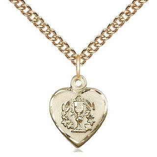 14kt Gold Filled Heart / Communion Medal | Small