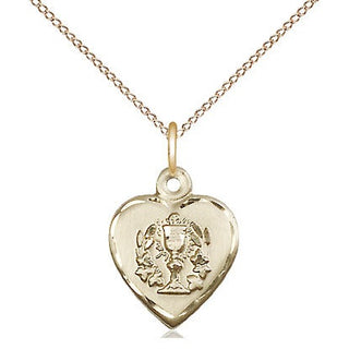 14kt Gold Heart / Communion Medal