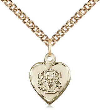 14kt Gold Heart / Communion Medal