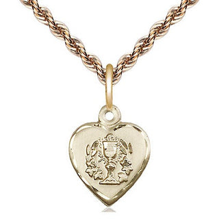14kt Gold Heart / Communion Medal