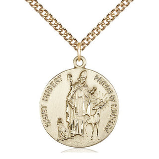 14kt Gold Saint Hubert of Liege Medal