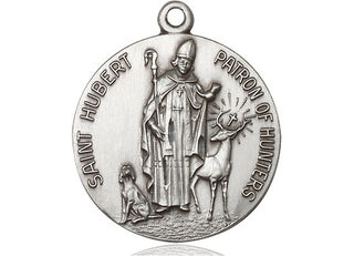 Pewter Saint Hubert of Liege Medal