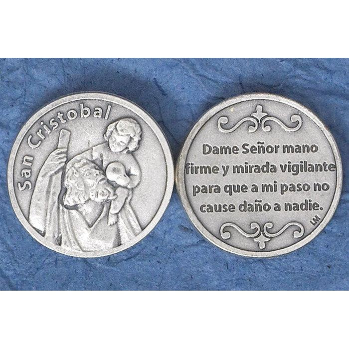 Catholic Tokens Bulk Spanish San Cristobal Token | Catholic Shop – CatholicShop.com