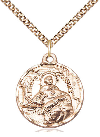 14kt Gold Saint Thomas Aquinas Medal