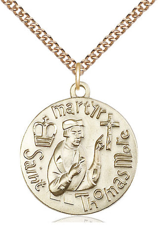 14kt Gold Saint Thomas More Medal