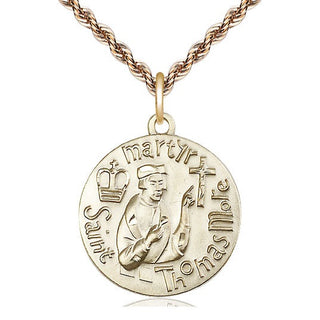 14kt Gold Saint Thomas More Medal