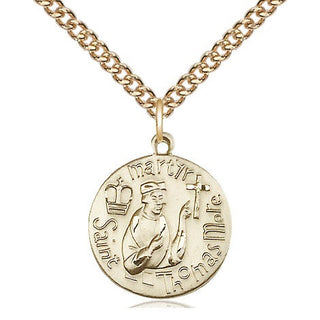 14kt Gold Filled Saint Thomas More Medal Religious Jewelry