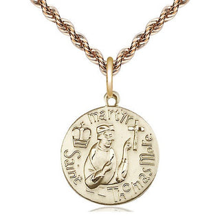 14kt Gold Filled Saint Thomas More Medal Religious Jewelry