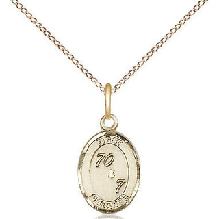 14kt Gold Filled First Penance Medal Religious and Catholic Jewelry