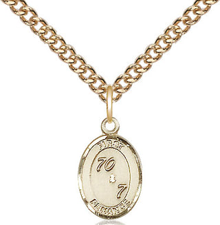 14kt Gold Filled First Penance Medal Religious and Catholic Jewelry