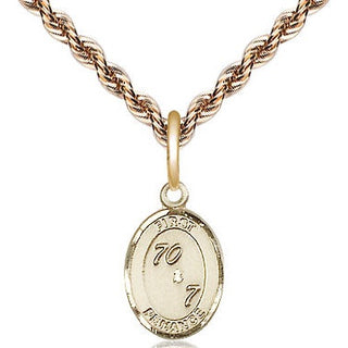 14kt Gold Filled First Penance Medal Religious and Catholic Jewelry