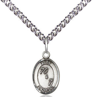 Sterling Silver First Penance Medal Religious and Catholic Jewelry