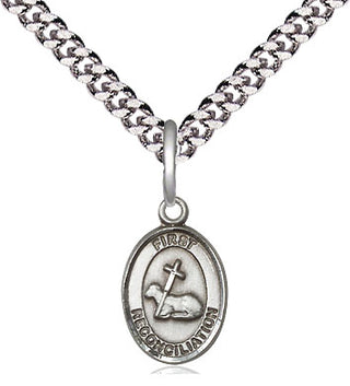 Pewter First Reconciliation Medal Religious and Catholic Jewelry