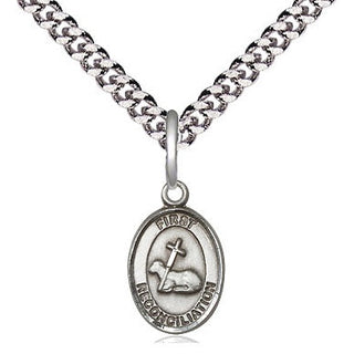 Sterling Silver First Reconciliation Medal Religious and Catholic Jewelry