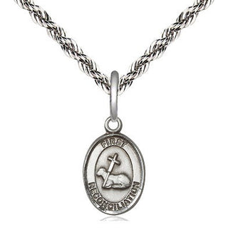Sterling Silver First Reconciliation Medal Religious and Catholic Jewelry