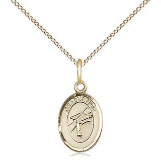 14kt Gold Filled Graduation Medal Religious and Catholic Jewelry