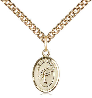 14kt Gold Filled Graduation Medal Religious and Catholic Jewelry