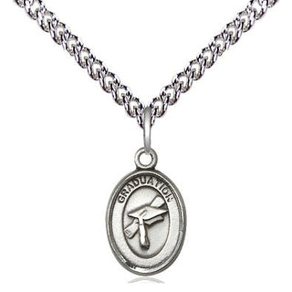 Sterling Silver Graduation Medal Religious and Catholic Jewelry