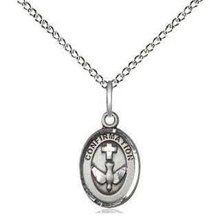 Sterling Silver Confirmation Medal Religious and Catholic Jewelry