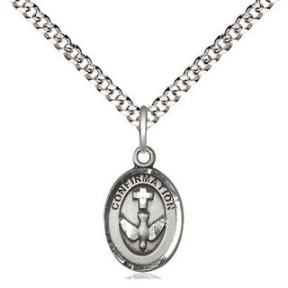 Sterling Silver Confirmation Medal Religious and Catholic Jewelry