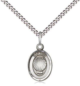 Pewter Baptism Medal Religious and Catholic Jewelry
