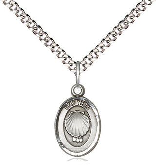 Pewter Baptism Medal Religious and Catholic Jewelry