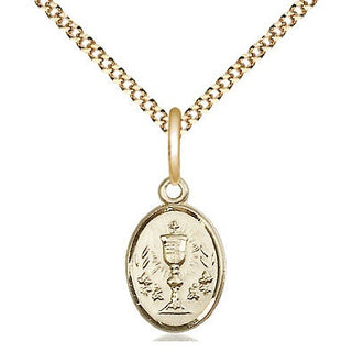 14kt Gold Filled Chalice Medal Religious and Catholic Jewelry