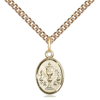 14kt Gold Filled Chalice Medal Religious and Catholic Jewelry