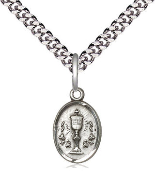 Sterling Silver Chalice Medal Religious and Catholic Jewelry