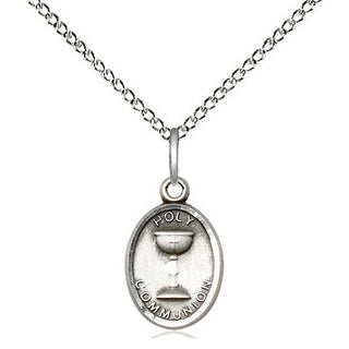 Sterling Silver Holy Communion Medal Religious and Catholic Jewelry
