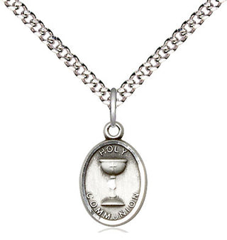 Sterling Silver Holy Communion Medal Religious and Catholic Jewelry