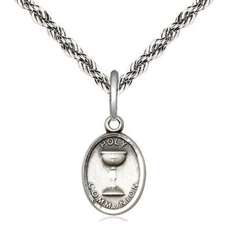 Sterling Silver Holy Communion Medal Religious and Catholic Jewelry