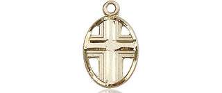 14kt Gold Cross Medal