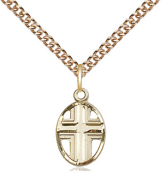 14kt Gold Cross Medal