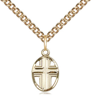 14kt Gold Cross Medal
