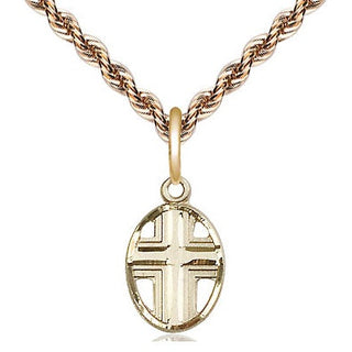 14kt Gold Cross Medal