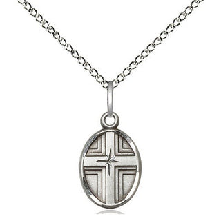 Sterling Silver Cross Medal Religious and Catholic Jewelry