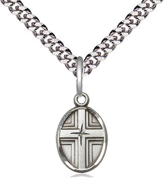 Sterling Silver Cross Medal Religious and Catholic Jewelry