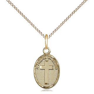 14kt Gold Friend In Jesus Cross Medal