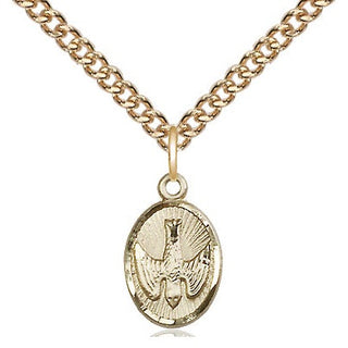 14kt Gold Filled Holy Spirit Medal Religious and Catholic Jewelry
