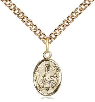 14kt Gold Holy Spirit Medal