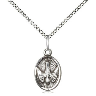 Sterling Silver Holy Spirit Medal Religious and Catholic Jewelry
