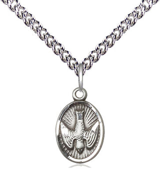Sterling Silver Holy Spirit Medal Religious and Catholic Jewelry