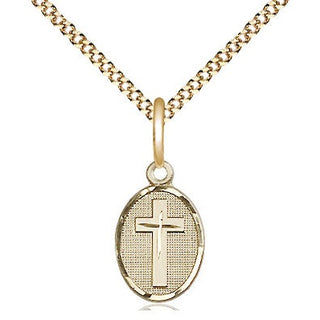 14kt Gold Filled Cross Medal Religious and Catholic Jewelry