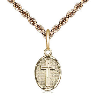 14kt Gold Cross Medal